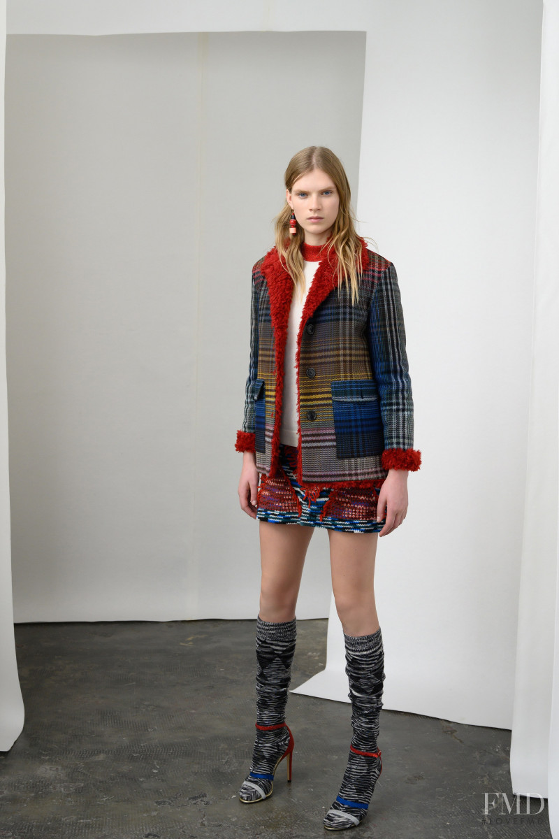 Sara Eirud featured in  the Missoni lookbook for Pre-Fall 2019