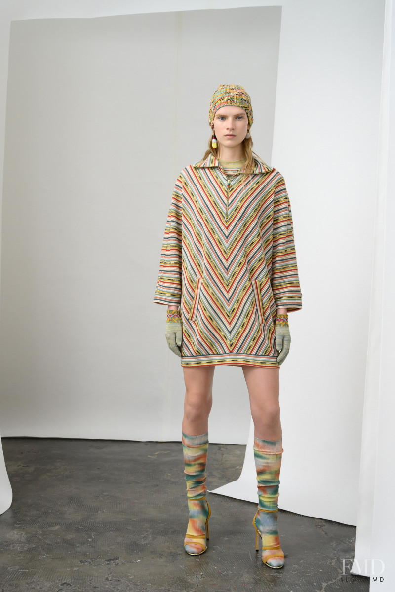 Sara Eirud featured in  the Missoni lookbook for Pre-Fall 2019
