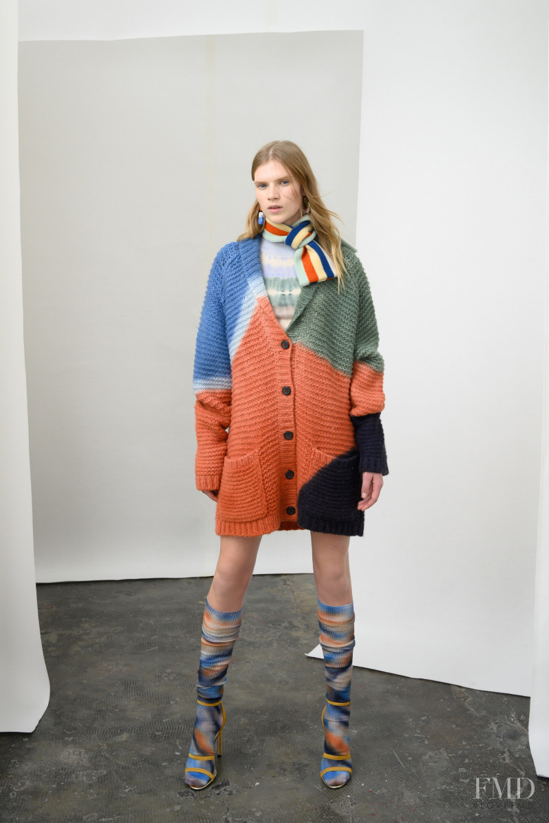 Sara Eirud featured in  the Missoni lookbook for Pre-Fall 2019