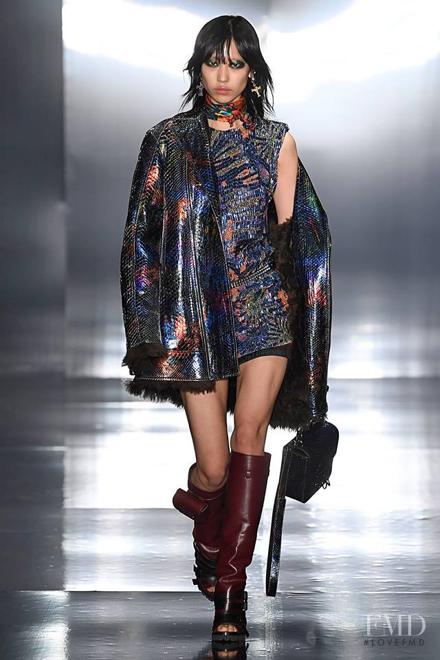 Heejung Park featured in  the DSquared2 fashion show for Autumn/Winter 2019