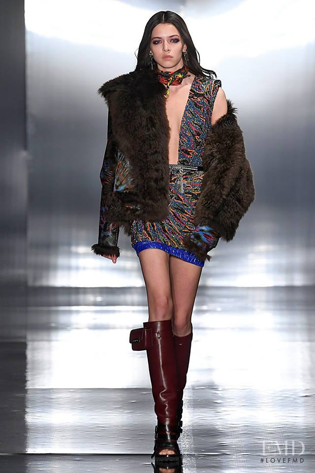 Maria Miguel featured in  the DSquared2 fashion show for Autumn/Winter 2019