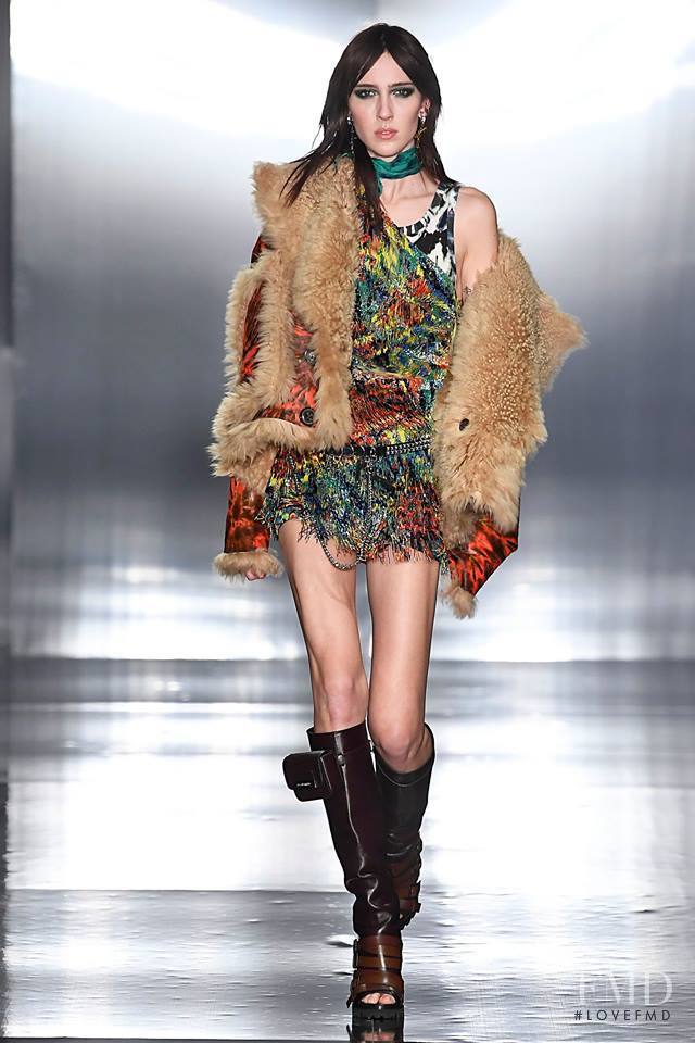 Teddy Quinlivan featured in  the DSquared2 fashion show for Autumn/Winter 2019