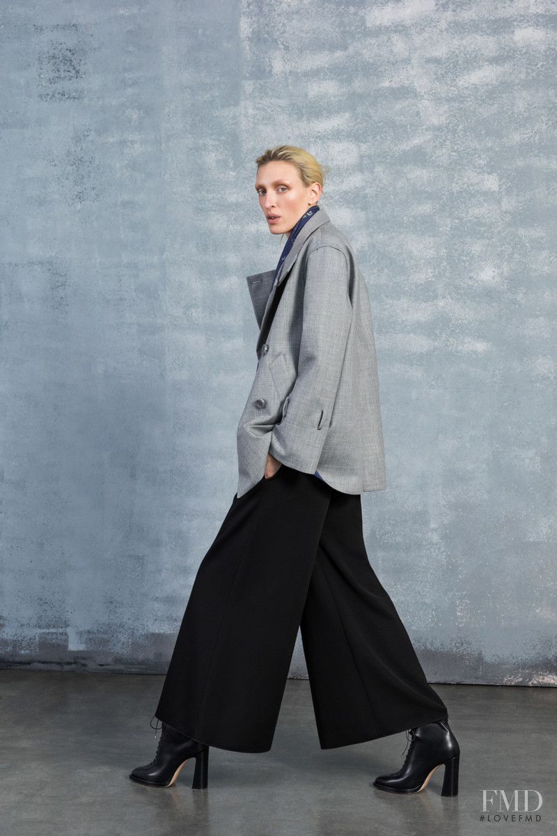 Maggie Maurer featured in  the Giorgio Armani lookbook for Pre-Fall 2019