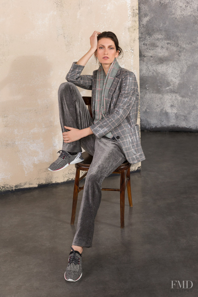 Kely Ferr featured in  the Giorgio Armani lookbook for Pre-Fall 2019