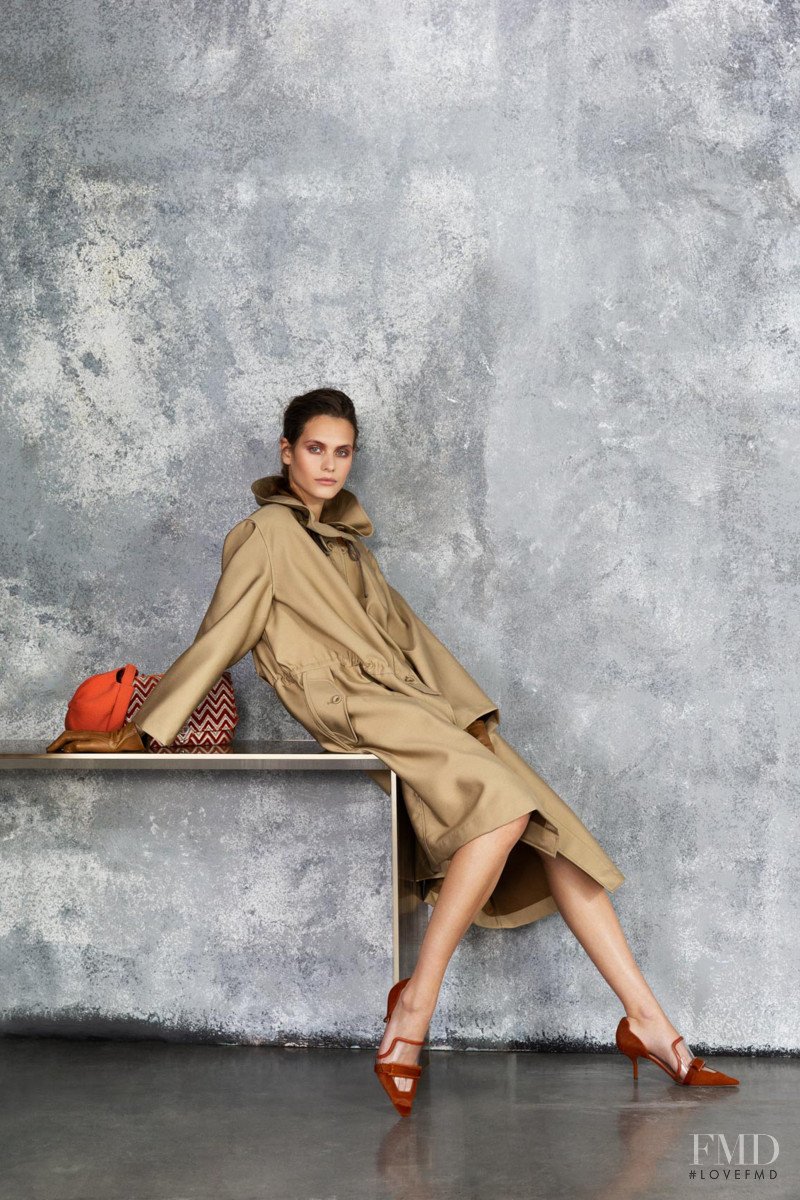 Darya Kostenich featured in  the Giorgio Armani lookbook for Pre-Fall 2019