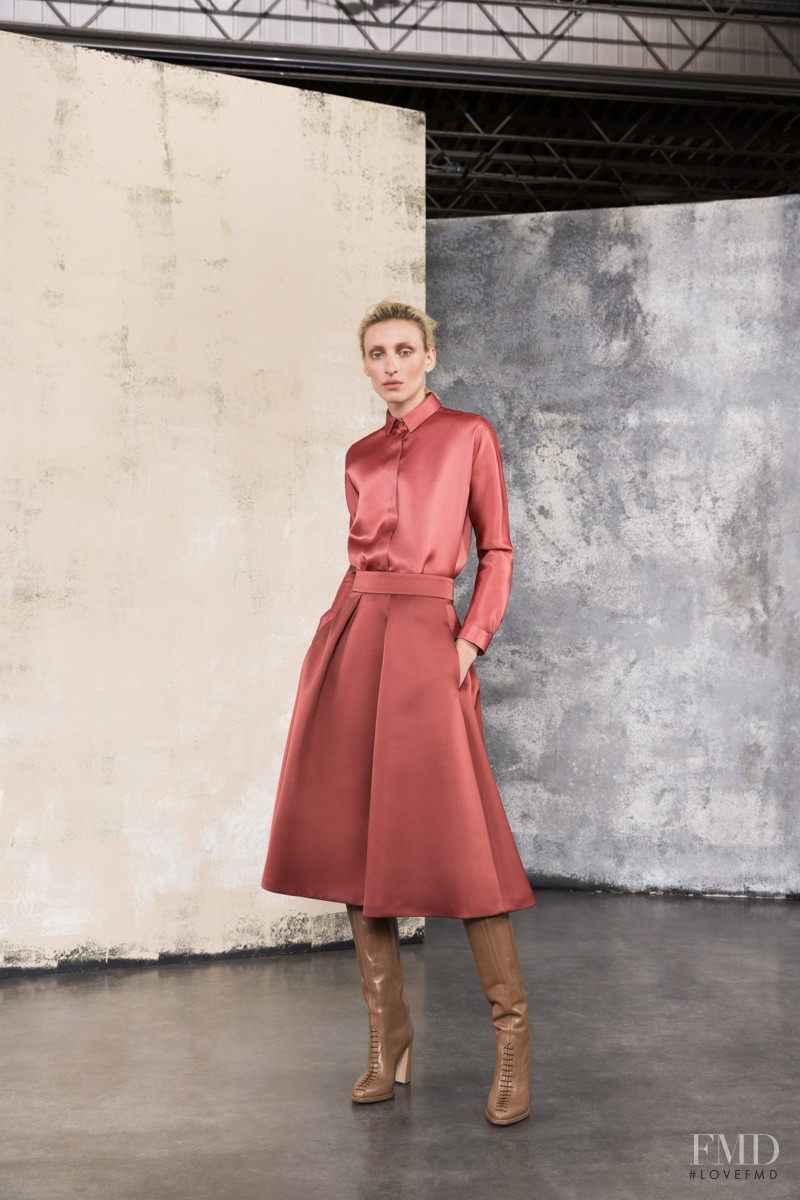 Maggie Maurer featured in  the Giorgio Armani lookbook for Pre-Fall 2019