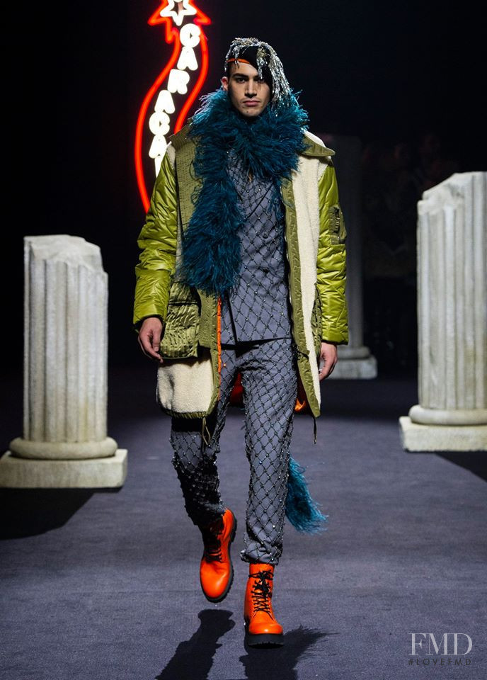 Alessio Pozzi featured in  the Moschino fashion show for Autumn/Winter 2019
