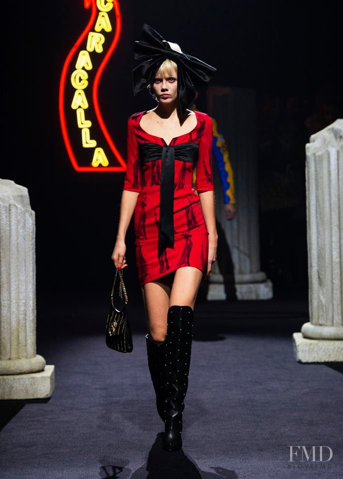 Marjan Jonkman featured in  the Moschino fashion show for Autumn/Winter 2019