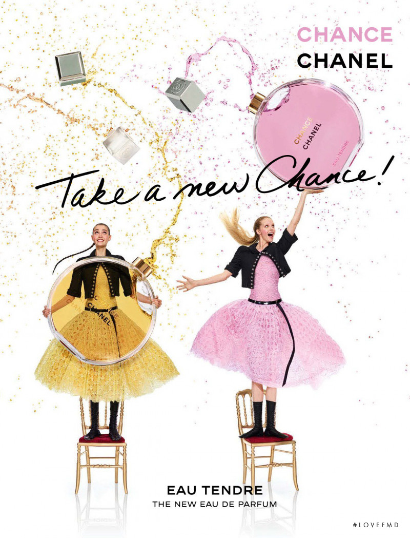 Abby Champion featured in  the Chanel Parfums Chance advertisement for Spring/Summer 2019