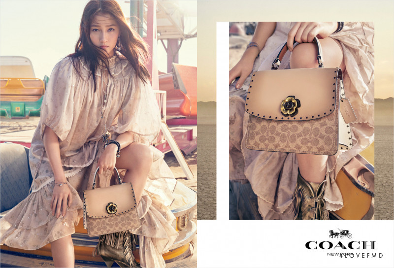 So Ra Choi featured in  the Coach advertisement for Spring/Summer 2019