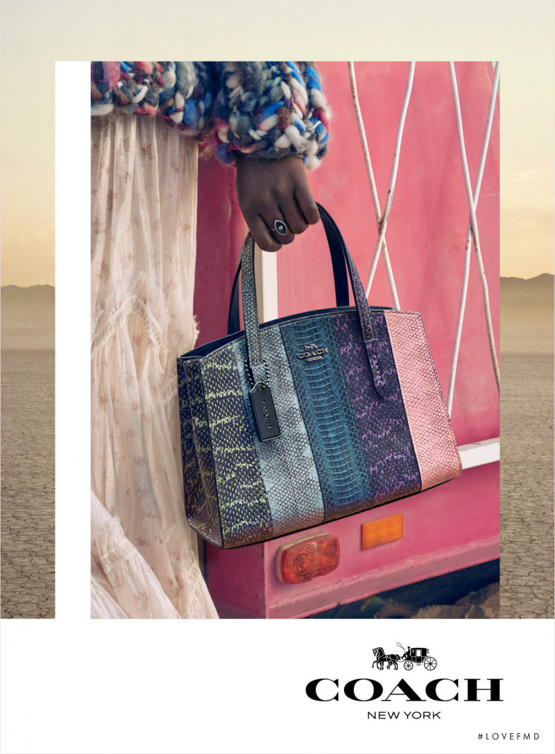 Adut Akech Bior featured in  the Coach advertisement for Spring/Summer 2019