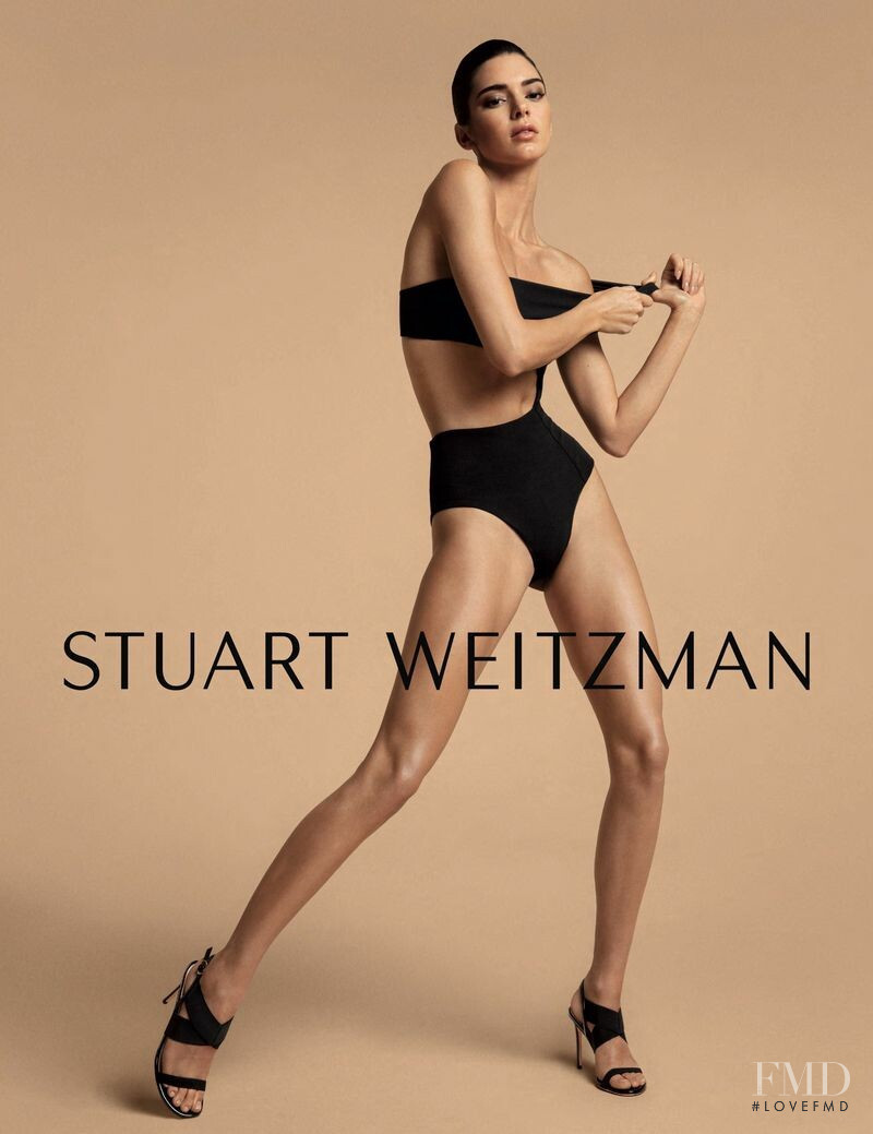 Kendall Jenner featured in  the Stuart Weitzman advertisement for Spring/Summer 2019