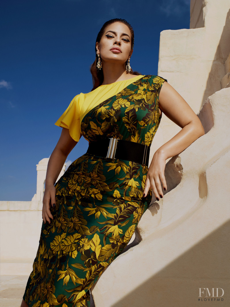 Ashley Graham featured in  the Marina Rinaldi advertisement for Spring/Summer 2019