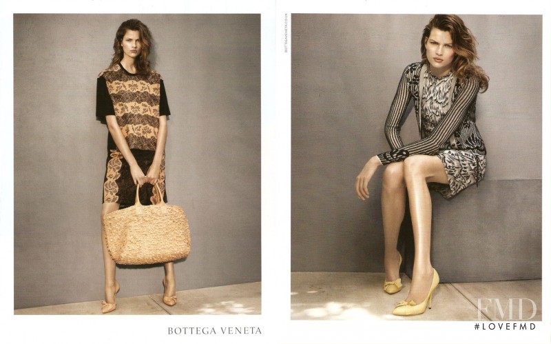 Bette Franke featured in  the Bottega Veneta advertisement for Resort 2013