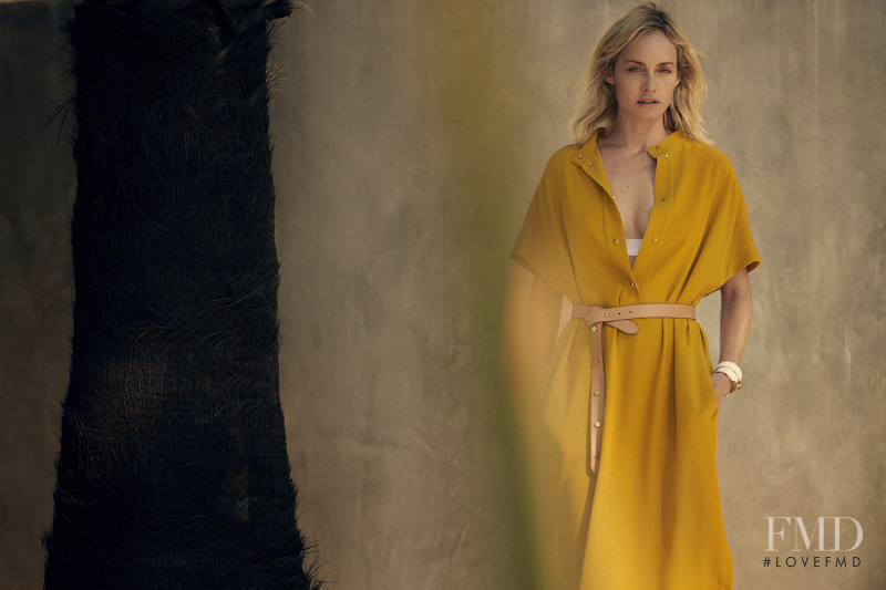 Amber Valletta featured in  the Agnona advertisement for Spring/Summer 2019