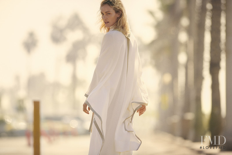 Amber Valletta featured in  the Agnona advertisement for Spring/Summer 2019