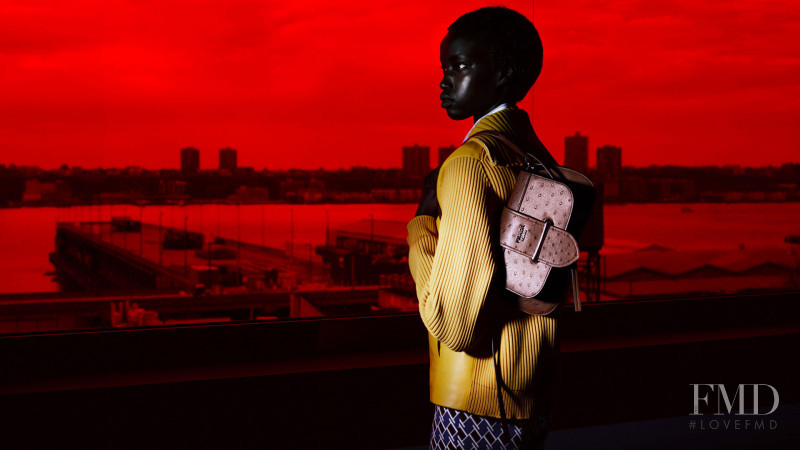 Ariel Nicholson featured in  the Prada advertisement for Resort 2019