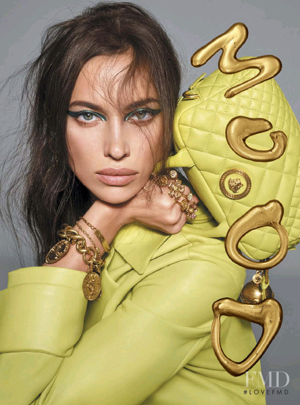 Irina Shayk featured in  the Versace advertisement for Spring/Summer 2019