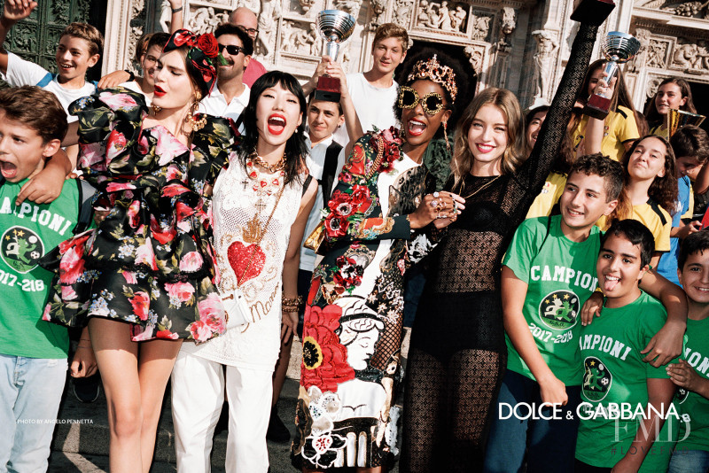 Bianca Balti featured in  the Dolce & Gabbana advertisement for Spring/Summer 2019