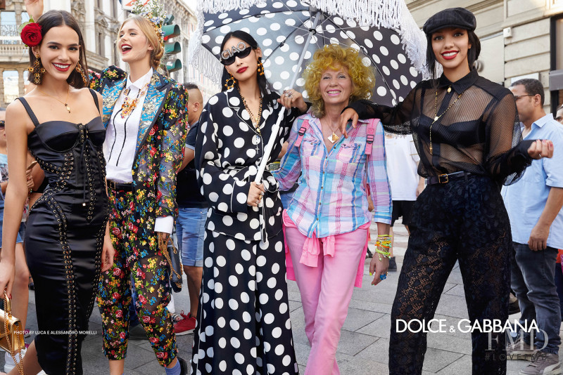 Yoonmi Sun featured in  the Dolce & Gabbana advertisement for Spring/Summer 2019