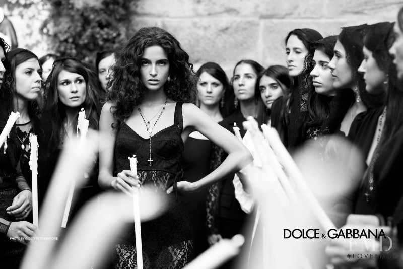 Chiara Scelsi featured in  the Dolce & Gabbana advertisement for Spring/Summer 2019