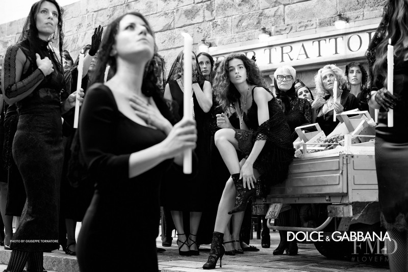 Chiara Scelsi featured in  the Dolce & Gabbana advertisement for Spring/Summer 2019