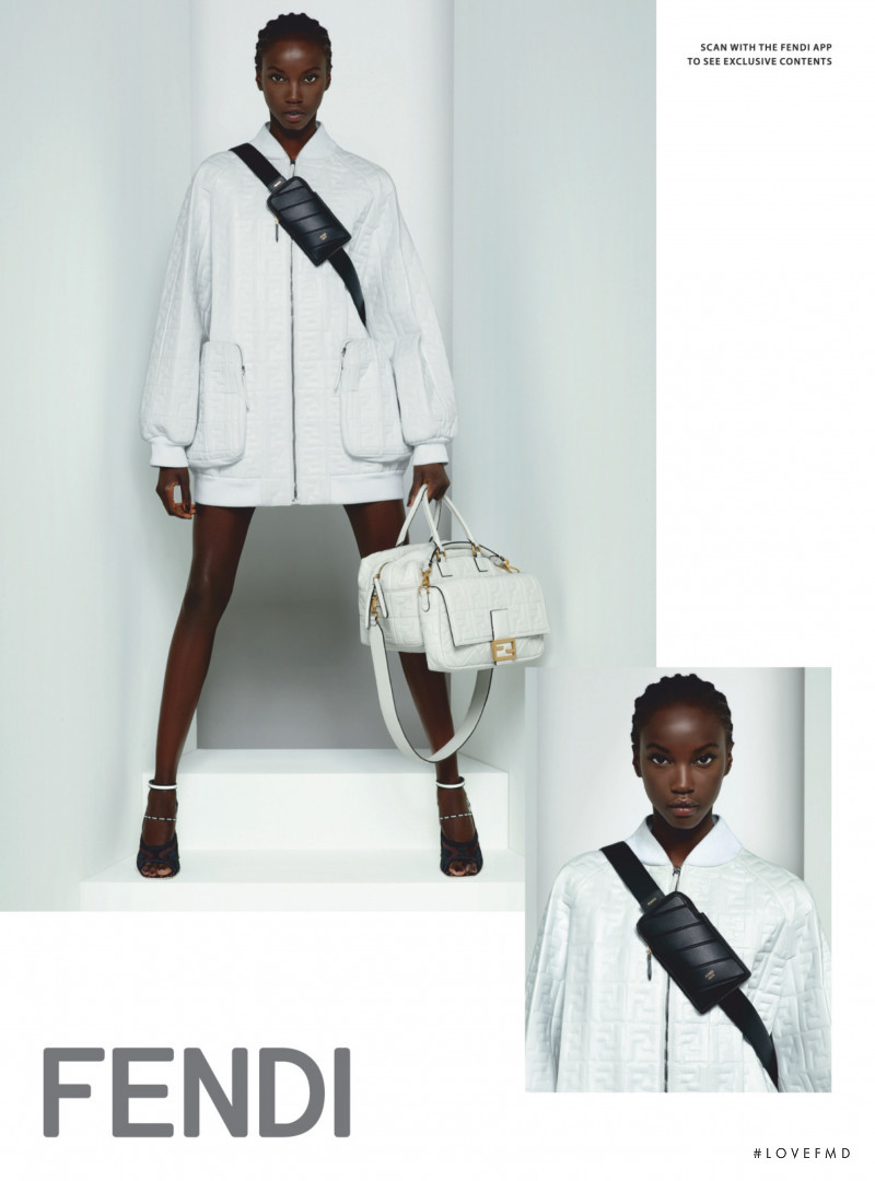Anok Yai featured in  the Fendi advertisement for Spring/Summer 2019