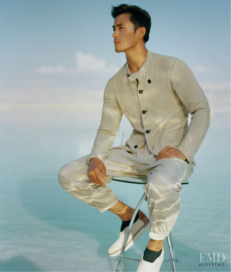 Daisuke Ueda featured in  the Giorgio Armani advertisement for Spring/Summer 2019