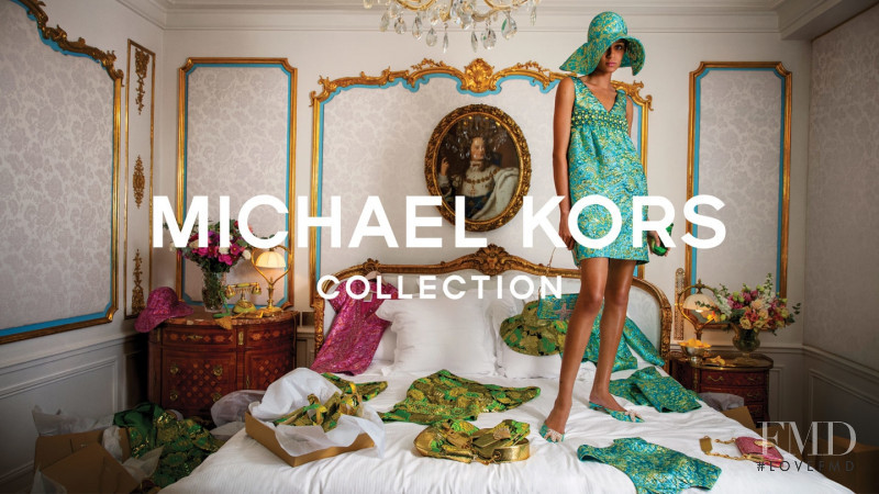 Binx Walton featured in  the Michael Kors Collection advertisement for Spring/Summer 2019