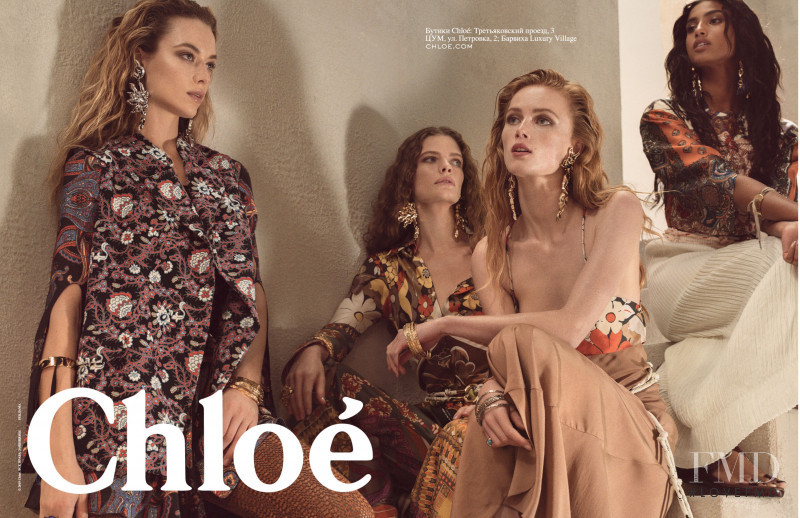Carolina Burgin featured in  the Chloe advertisement for Spring/Summer 2019