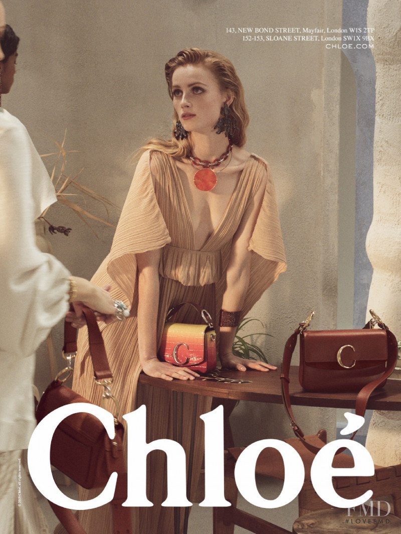 Rianne Van Rompaey featured in  the Chloe advertisement for Spring/Summer 2019