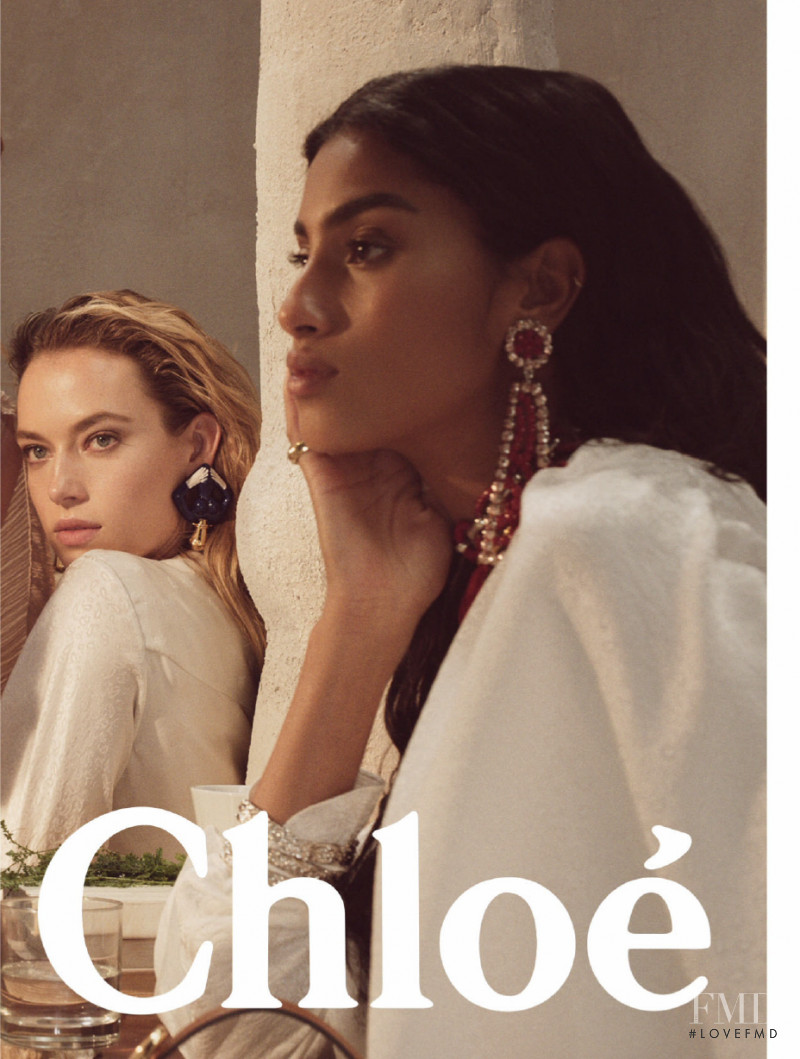 Hannah Ferguson featured in  the Chloe advertisement for Spring/Summer 2019