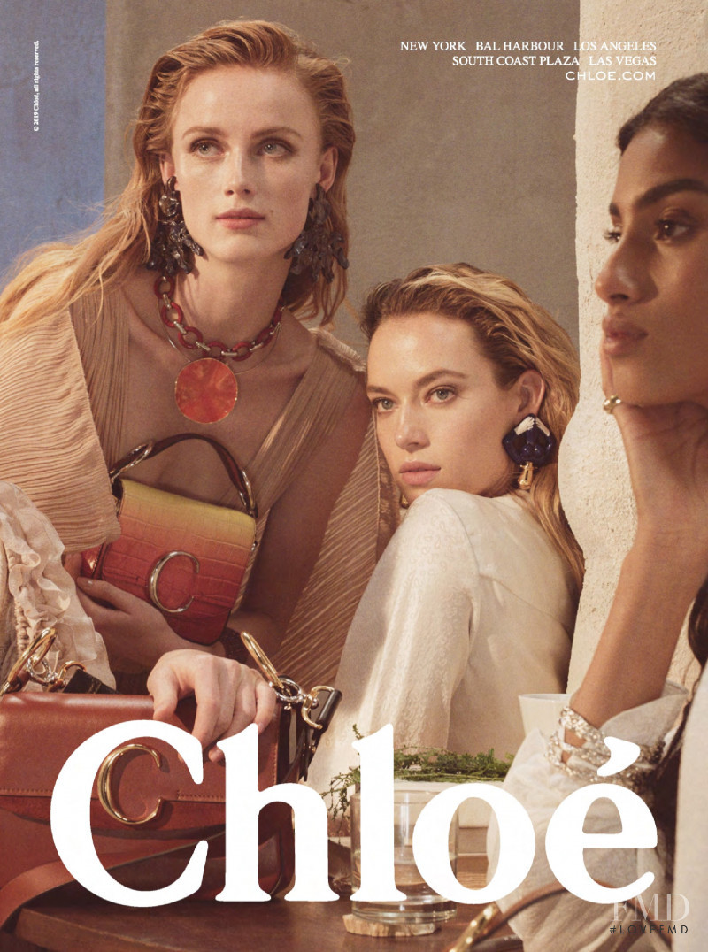 Hannah Ferguson featured in  the Chloe advertisement for Spring/Summer 2019