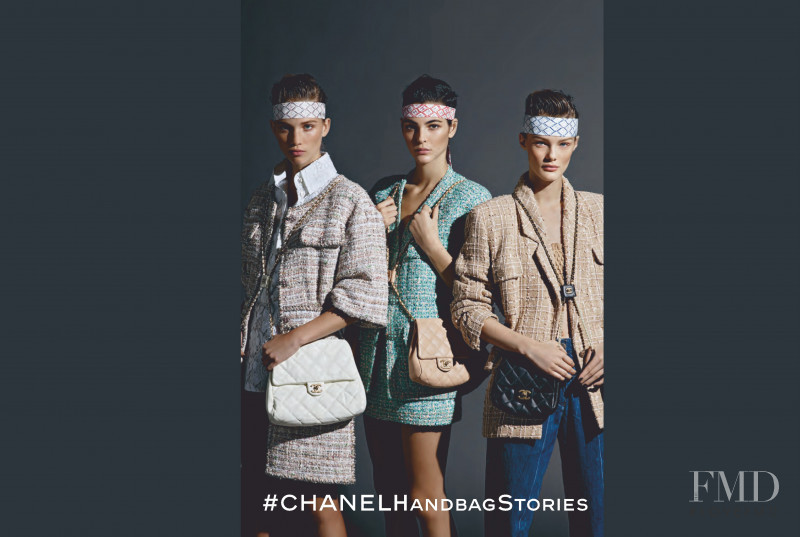 Kris Grikaite featured in  the Chanel advertisement for Spring/Summer 2019