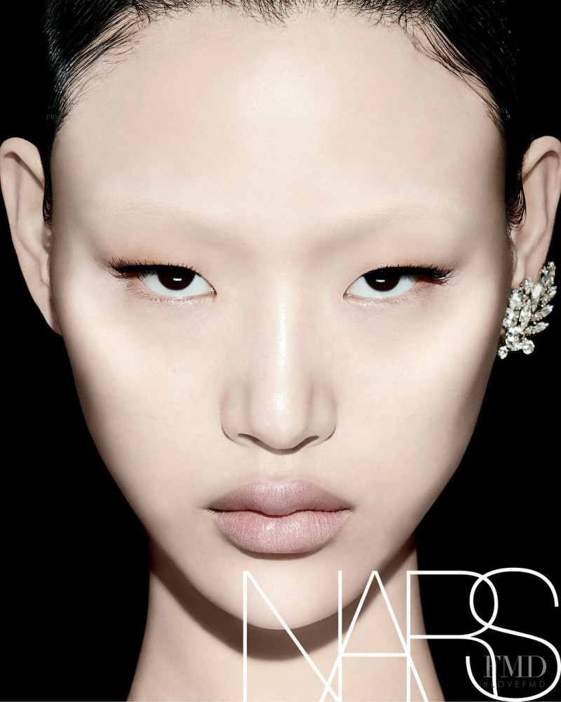 So Ra Choi featured in  the Nars Cosmetics advertisement for Spring/Summer 2019