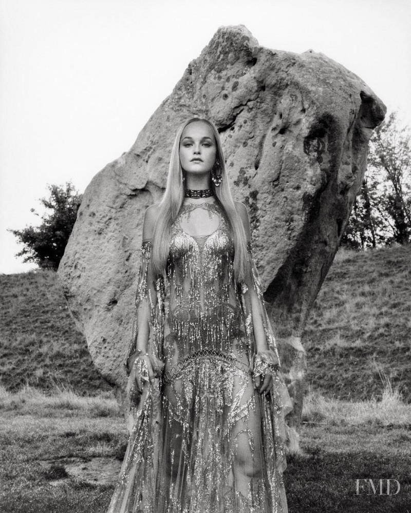 Jean Campbell featured in  the Alexander McQueen advertisement for Spring/Summer 2019