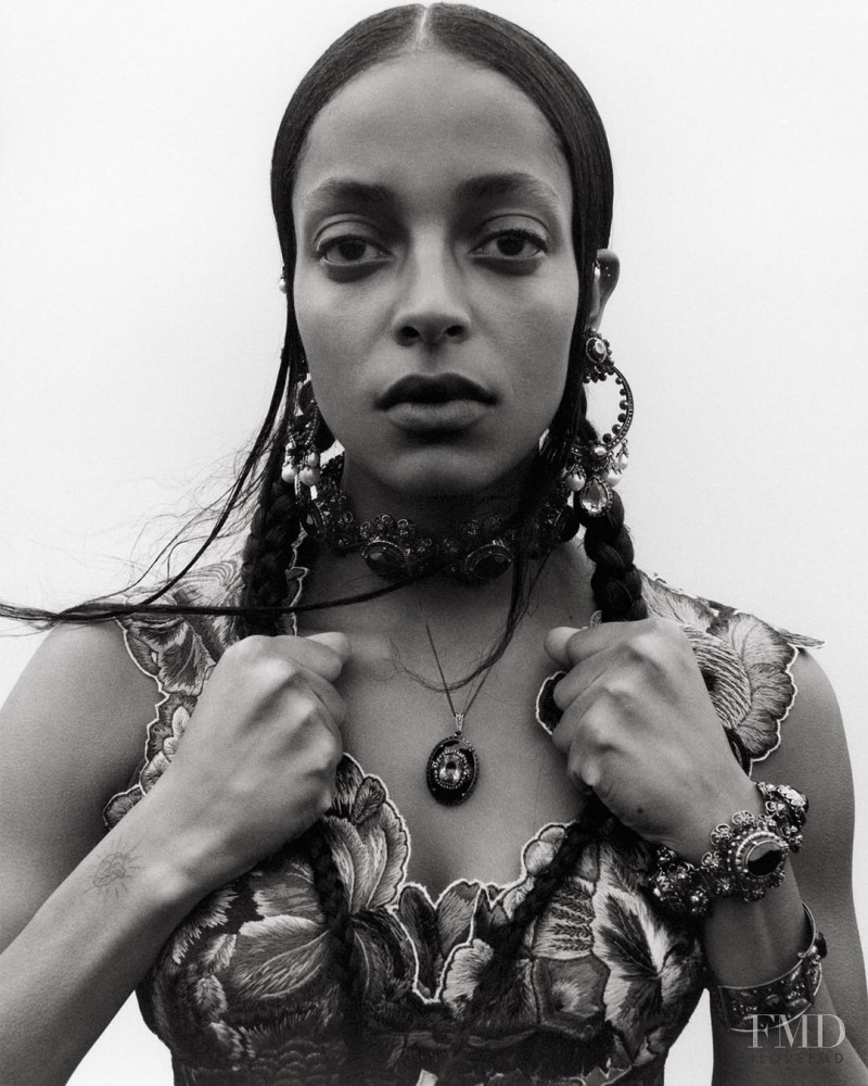 Kesewa Aboah featured in  the Alexander McQueen advertisement for Spring/Summer 2019