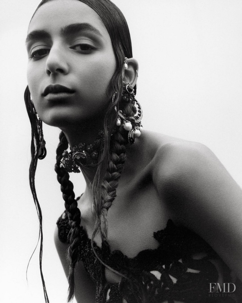 Nora Attal featured in  the Alexander McQueen advertisement for Spring/Summer 2019