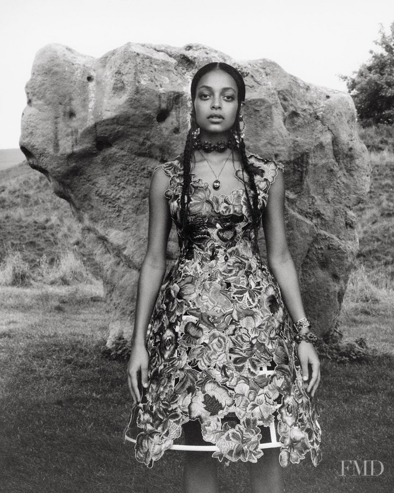 Kesewa Aboah featured in  the Alexander McQueen advertisement for Spring/Summer 2019
