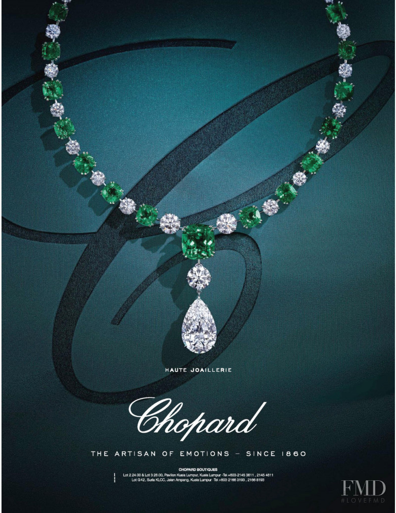 Adriana Lima featured in  the Chopard \'Magical Setting\' Haute Joaillerie advertisement for Spring/Summer 2019
