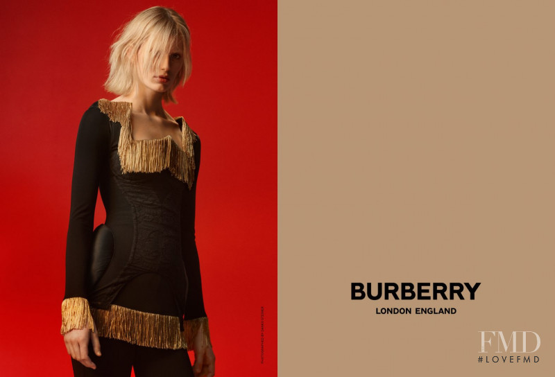 Claudia Lavender featured in  the Burberry advertisement for Spring/Summer 2019