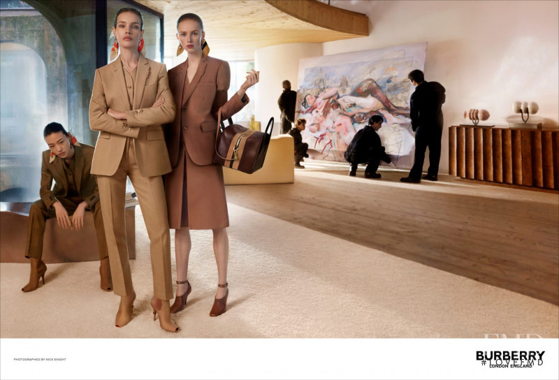 Natalia Vodianova featured in  the Burberry advertisement for Spring/Summer 2019