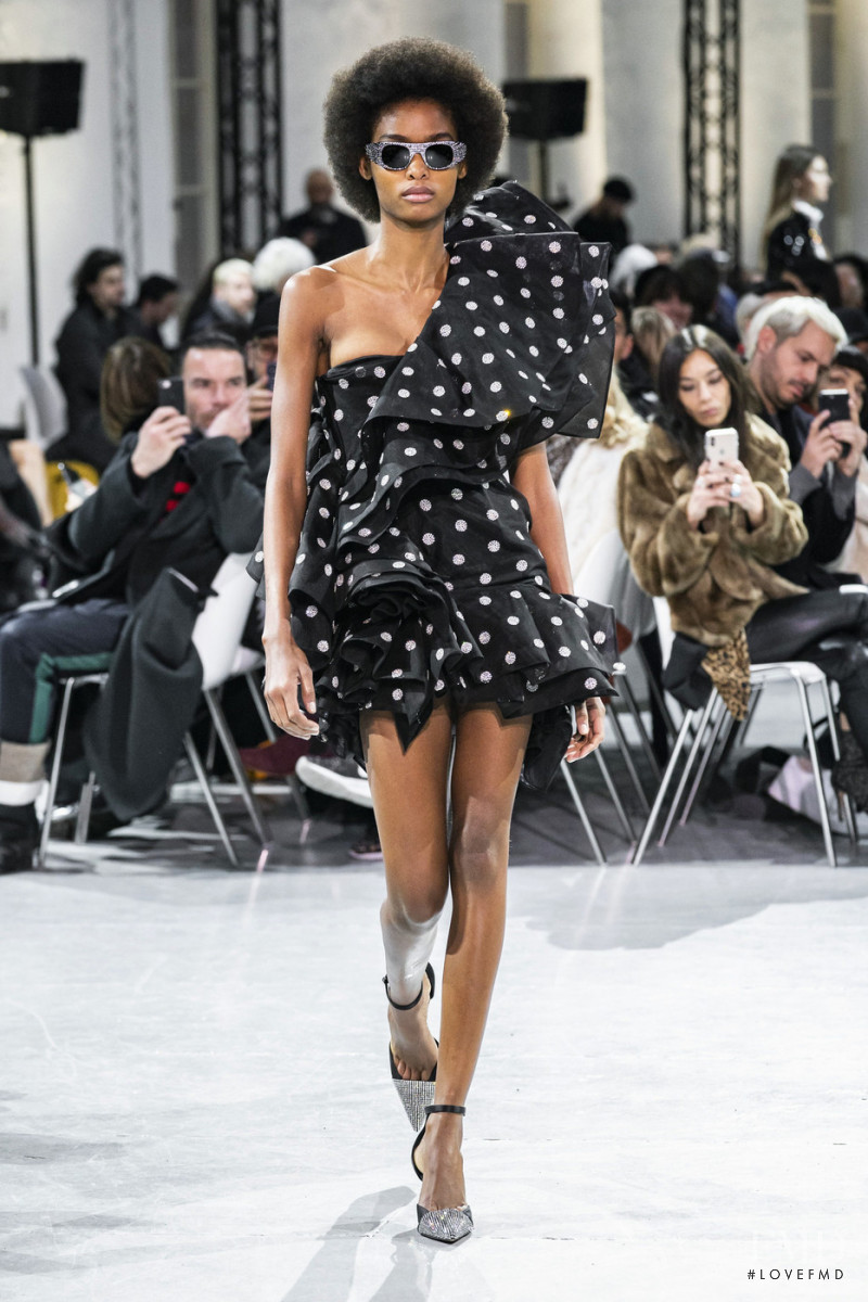 Blesnya Minher featured in  the Alexandre Vauthier fashion show for Spring/Summer 2019