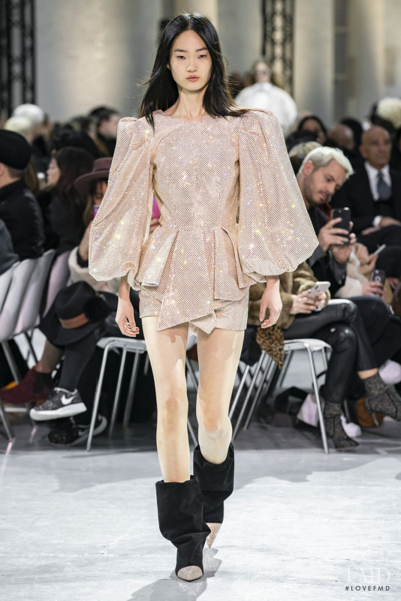 Hyun Ji Shin featured in  the Alexandre Vauthier fashion show for Spring/Summer 2019