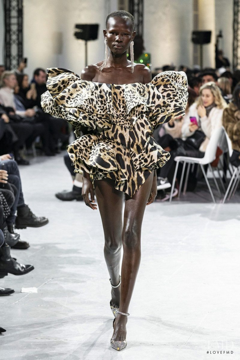 Shanelle Nyasiase featured in  the Alexandre Vauthier fashion show for Spring/Summer 2019