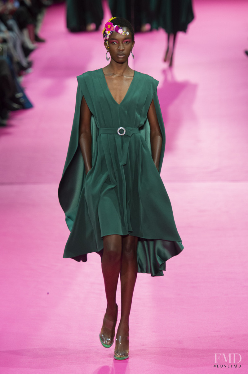Nicole Atieno featured in  the Alexis Mabille fashion show for Spring/Summer 2019