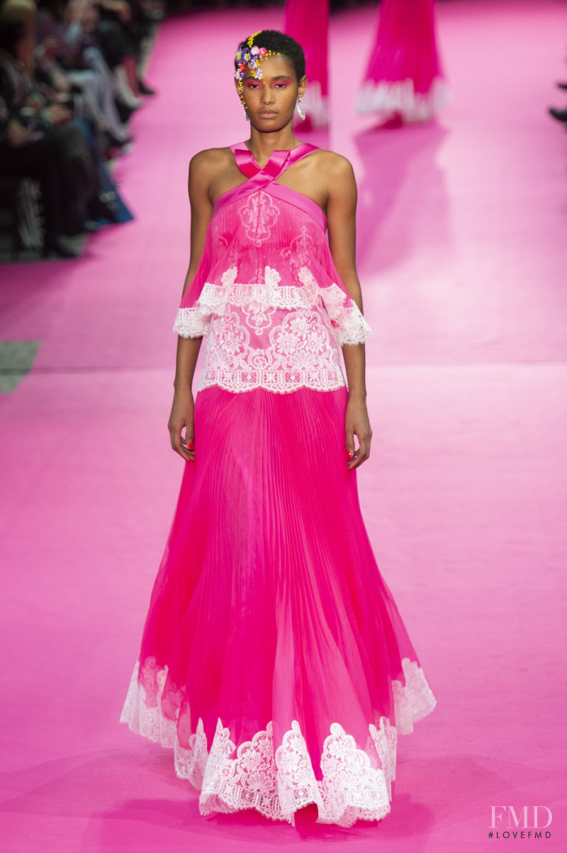 Ysaunny Brito featured in  the Alexis Mabille fashion show for Spring/Summer 2019