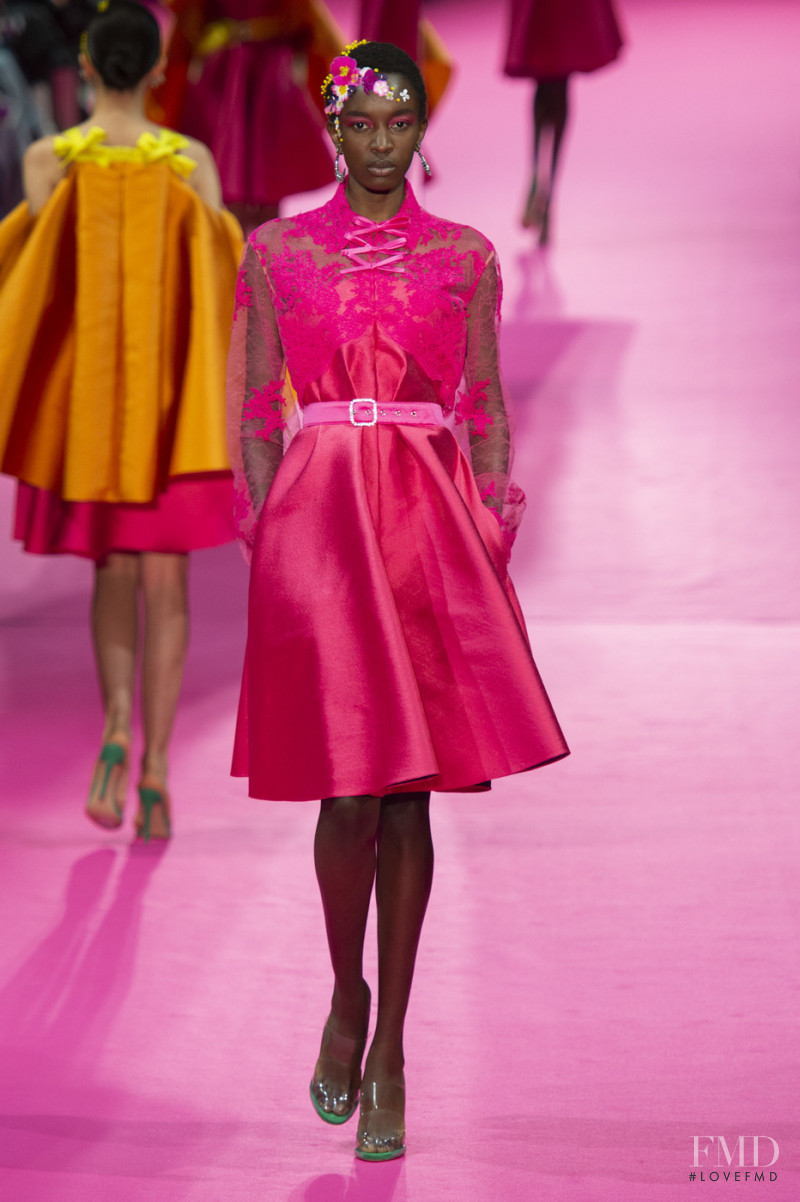 Nicole Atieno featured in  the Alexis Mabille fashion show for Spring/Summer 2019