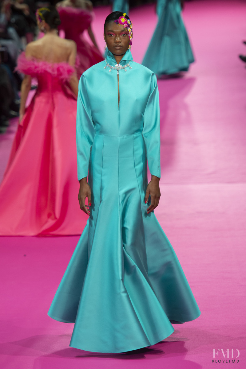 Naki Depass featured in  the Alexis Mabille fashion show for Spring/Summer 2019