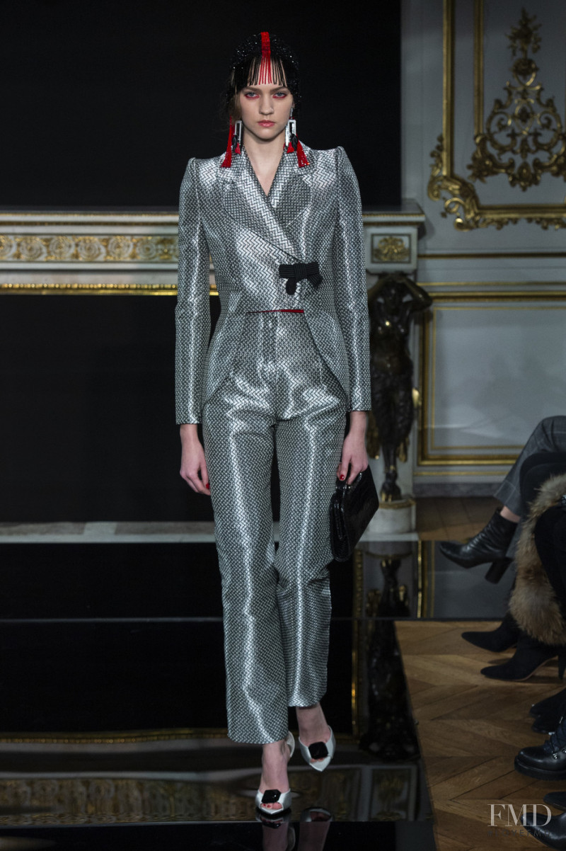 Vanessa Hartog featured in  the Armani Prive fashion show for Spring/Summer 2019